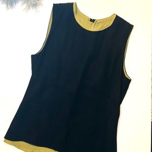 Designer Reed Krakoff Layered Sleeveless Blouse